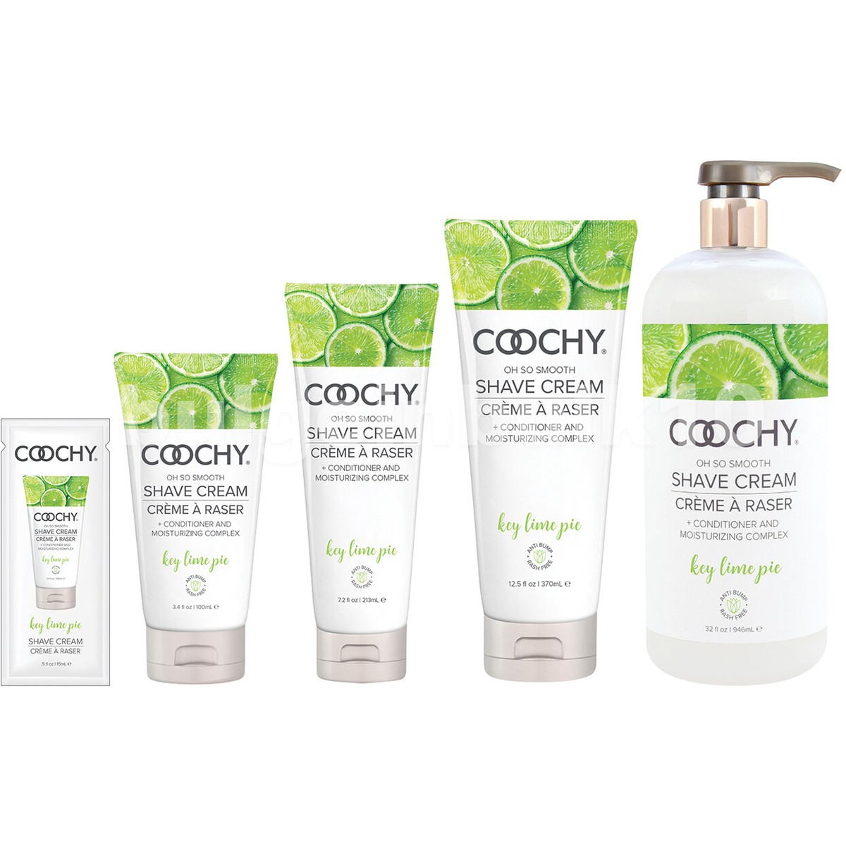 Coochy Rash Free Moisturizing Shave Cream ~ Key Lime Pie - Choose