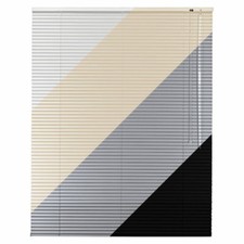 Alu Aluminium Jalousie in weiß creme silber schwarz Jalousette Rollo 140 cm Höhe