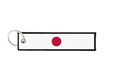 Keychain key ring tags fabric motorcycles car biker cute flag japan