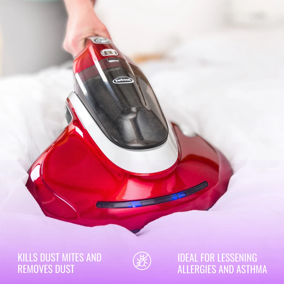 Aspiradora desinfectante de cama con luz UV-C Ewbank con accesorios 2 en 1  Foto 4 de 4