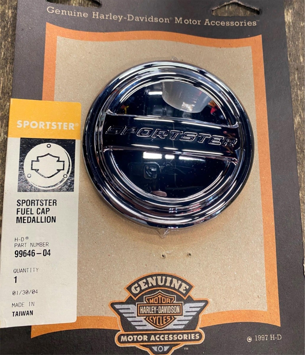 Cap Medallion Custom Harley Fuel Caps NOS OEM Harley SPORTSTER