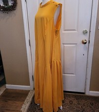 New Asos Curvy Maxi Dress Sleeveless Yellow Spring Summer Size 18