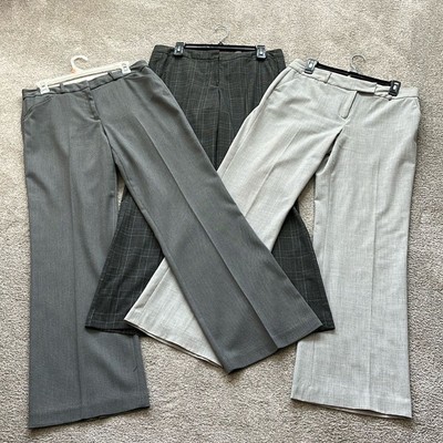 Bundle Lot of 3 Career Professional Pants Slacks Trousers Worthington Gray Sz 10