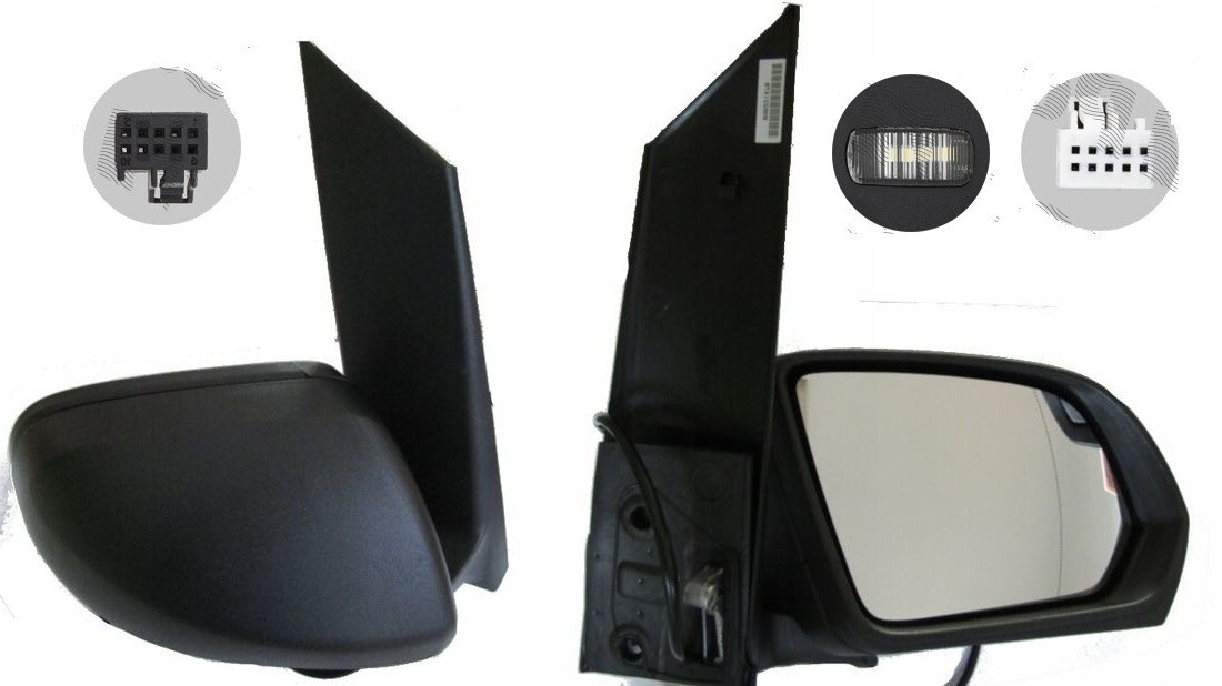 Right Exterior Mirror For Mercedes Vito (W447) 04.2014- Electric Folding Memory