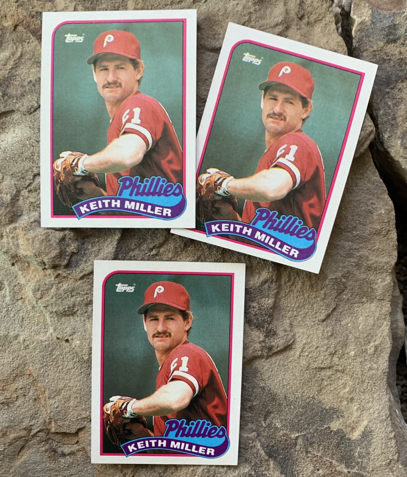 Keith Miller Baseball Cards. Philadelphia Phillies