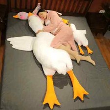 50-190cm Large Duck 7 Colors Plush Toys Sleeping Big Christmas Gift for Kids