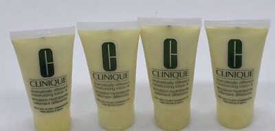 Lot of 4 Clinique Dramatically Different Moisturizing Lotion + 0.5oz Travel Sz.