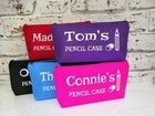 Pencil Case Personalised with Name and Any Text -Teacher pupil School Pens Case 