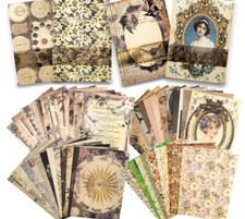 400 Pieces Vintage Ephemera Pack Decoupage Paper Junk Journal Kit Scrapbook Plan