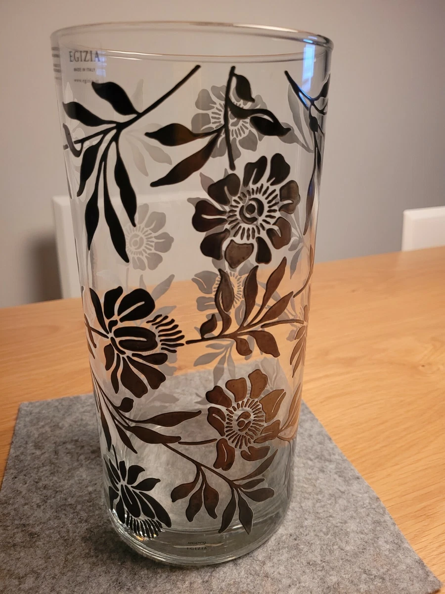 Vaso da terra in metallo vaso grigio oro aspetto antico
