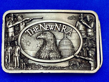 The New NRA Collectors Series 1993 Sixth edition RARE Gun Rights belt buckle