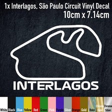 Interlagos So Paulo Brazil Circuit Vinyl Decal Sticker Formula 1 F1 Hpm062
