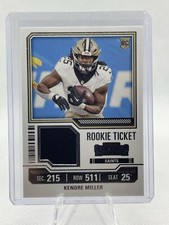 2023 Contenders Football Kendre Miller Rookie Ticket Mem RC No. TS22 Saints 