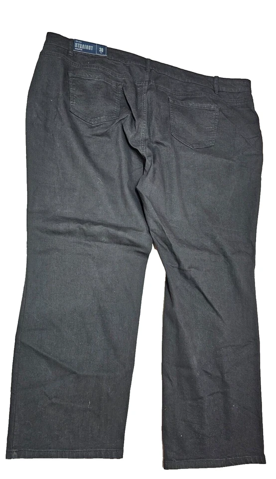 Pantalones de mezclilla negros rectos Avenue nuevos con etiquetas elásticos para mujer talla 30 promedio (54x30) Foto 3 de 4