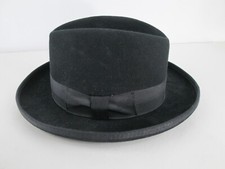 Dorfman Pacific Classic Wool Fedora Hat w/ Band Mens Sz Med Made in USA