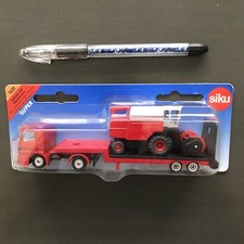 SIKU DIECAST LOW LOADER WITH COMBINE HARVESTER GERMANY
