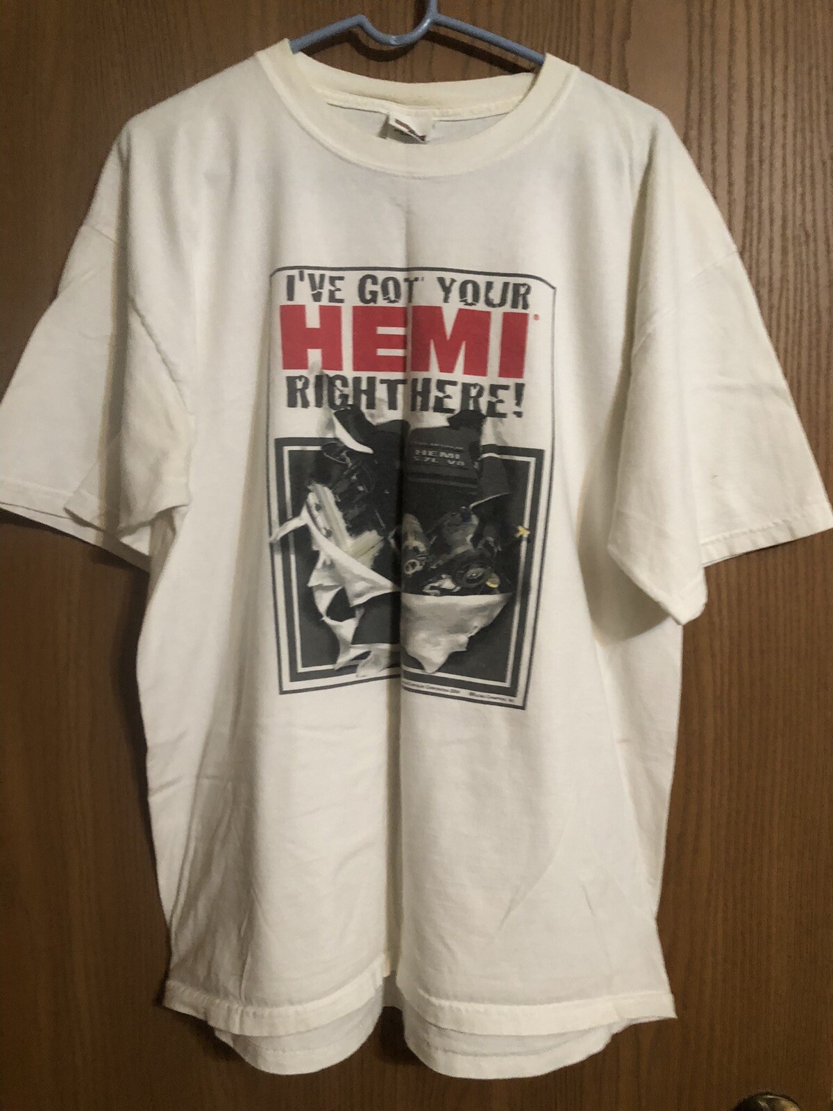 Mens T Shirt XL Hemi White eBay