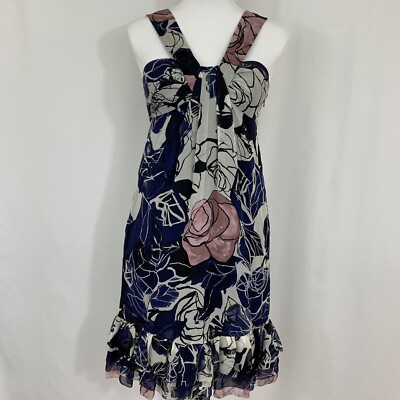 Diane Von Furstenberg Halter Neck Floral Silk Dress Size 2 | eBay Diane Von Furstenberg Halter Neck Floral Silk Dress Size 2 | eBay