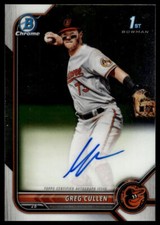 2022 Bowman Chrome #CPA-GC Greg Cullen Autograph