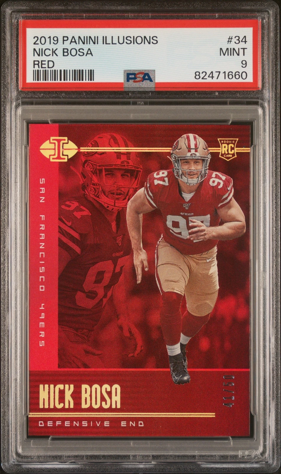 Nick Bosa Panini Illusions #34 Red