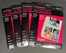 Ultra-Pro 4 x 6 Photo Refill By Rembrandt 10 Sheets - Made In USA 53610 4 pks
