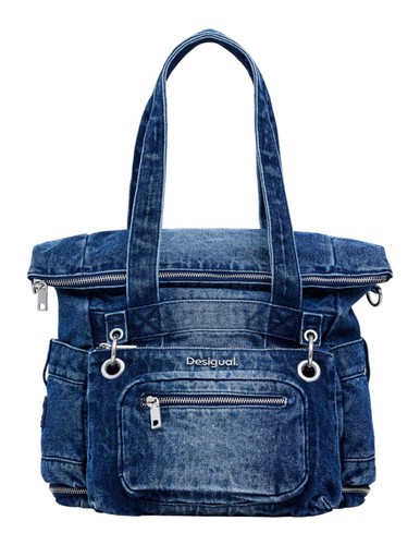 Desigual schoudertas rugzak Mickey Backpack Denim Dark Blue veelkleurig