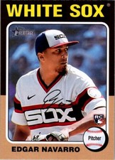 2024 TOPPS HERITAGE #362 EDGAR NAVARRO ROOKIE CARD  WHITE SOX
