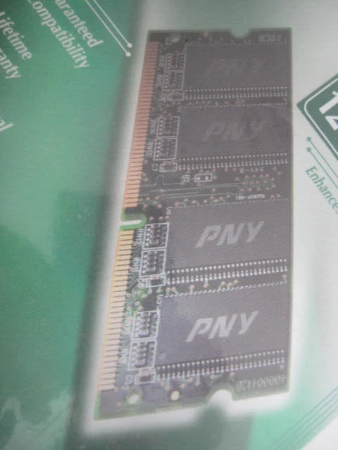 PNY - 128MB PC100 SoDIMM Notebook Memory Model:6416YESWMC SKU:3910129 - Image 3 of 4