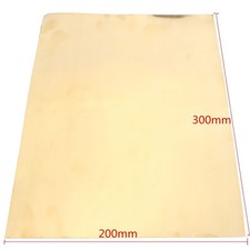 1Pc New Brass Metal Thin Sheet Foil 0.2x200x300mm For Handicraft Aerospace