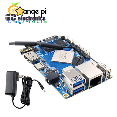 Orange Pi4 Lts RK3399 64bit 3GB Quad Core Development Board 16GB EMMC A3GS