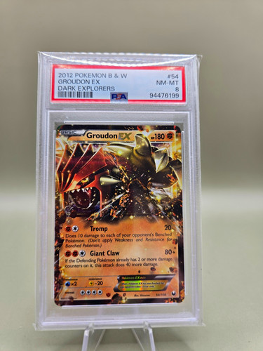 Groudon-EX graded PSA 8 for sale on eBay
