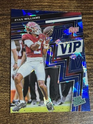 RYAN WILLIAMS 2025 Panini National VIP Gold Pack RC Blue Cracked Ice Prizm /75