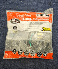 Certified Appliance Accessories 90-2020 Dryer Cord 30A 4ft 4 Wire 30Amp 125/250V