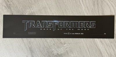 Transformers 3: Dark Of The Moon - Double-Sided - Movie Theater Sign Mylar 3X12