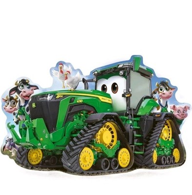 Ravensburger Puzzle 24 pc Age 3+ John Deere Tractor Shaped Floor Puzzle 27''