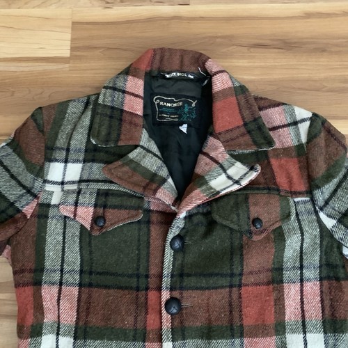 Rancher by Schott Bros Men's Size 40 Plaid Wool Lined Western Winter Jacket - Picture 7 of 17