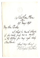 Frederick Dixon-Hartland Signed Letter 1898 / Autograph British Antiquary