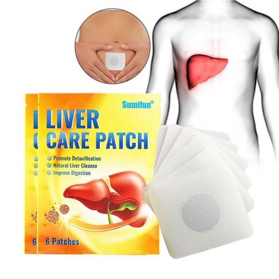 .+6pcs Detox Liver Care Patch Safe Mild Herbal Extract Liver Patch F0L5DE .