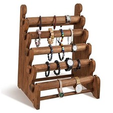 Bracelet Stand and Display 5 Tier Bracelet Holder Wooden Bracelet Organizer