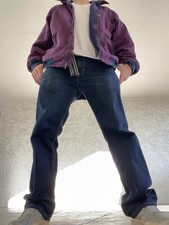 VTG Lands End Squall Jacket Grunge Large Purple Nylon Fleece Gorpcor Made in USA