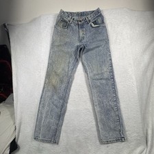 Vtg 1987 Sasson Jeans Womens 27x29.5 Acid Wash High Rise Straight USA 29x32 Mom