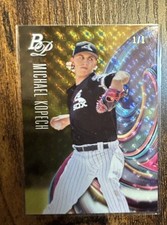 2018 Bowman Platinum Michael Kopech 1/1 Foilfractor Top Prospects SUPERFRACTOR