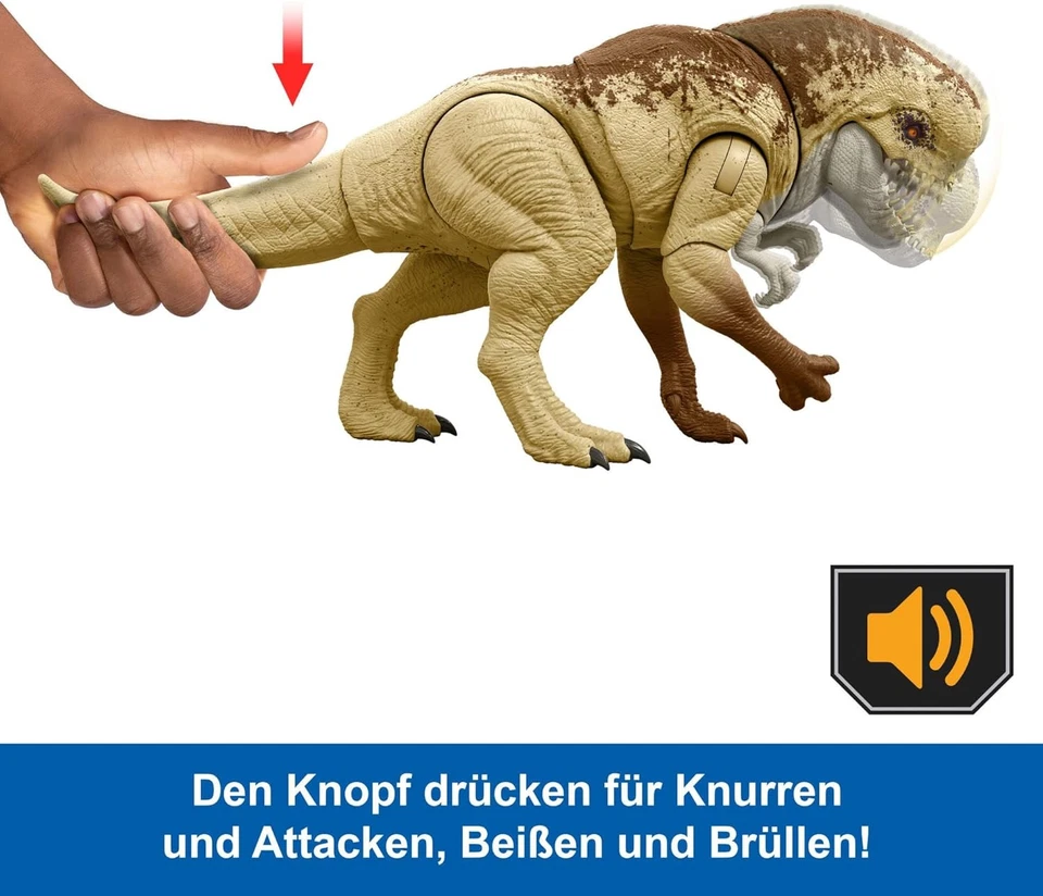 Mattel Jurassic World T-Rex Doppelattacke Dino mit Bewegung, Sound & App 4+ - Bild 4 von 4