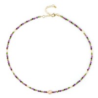 Cavill Silberhalskette 22,87Ct Pfirsichperle Vergoldet 925 Sterling