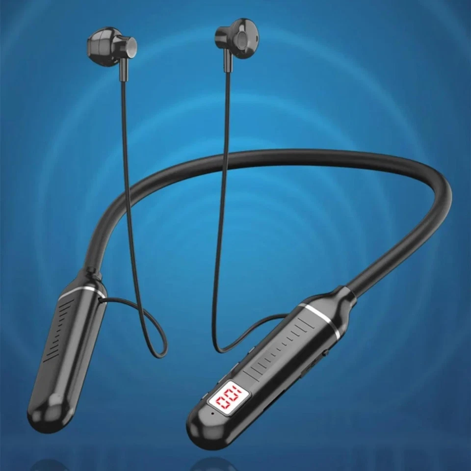 Sport Bluetooth In-Ear Kopfhörer G02 Headset mit Display IPX5 Wireless v5.2 - Bild 1 von 4
