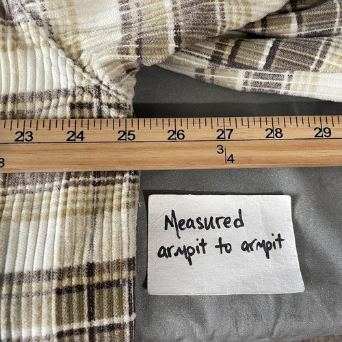 Vintage Quizz Corduroy Shirt Size XL Plaid Button Up 90s Cabin Heritage Gorpcore - Picture 6 of 9