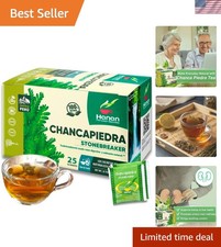 Organic Chanca Piedra Tea - 25 Herbal Teabags Wild-Grown for Balanced Wellness