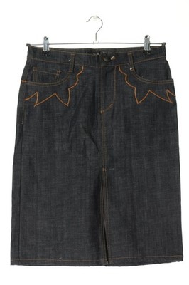 BEBE Jeansrock Damen Rock Gr. DE 40 taupe-bronzefarben Casual-Look