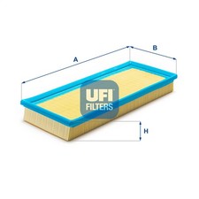 UFI Luftfilter 30.818.00 Filtereinsatz für JETTA 1G2 FORD JEEP 15 GOLF AUDI VW 2