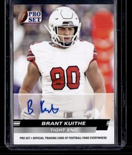 2022 Pro Set Draft #PSA-BK1 Brant Kuithe Autographs AU